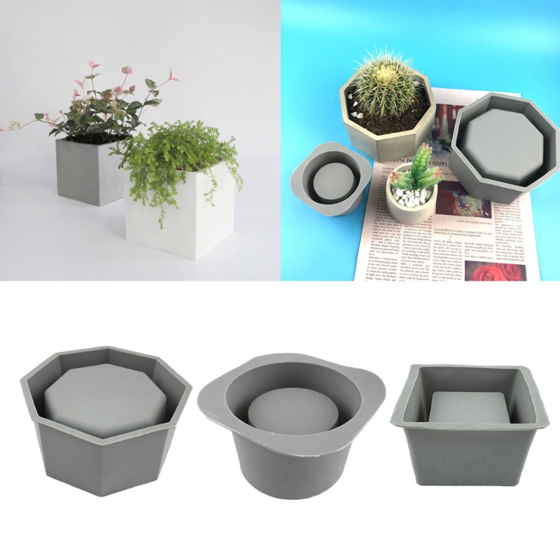 Succulent Set - Handmade Succulent Planter Flowerpot Silicone Mold