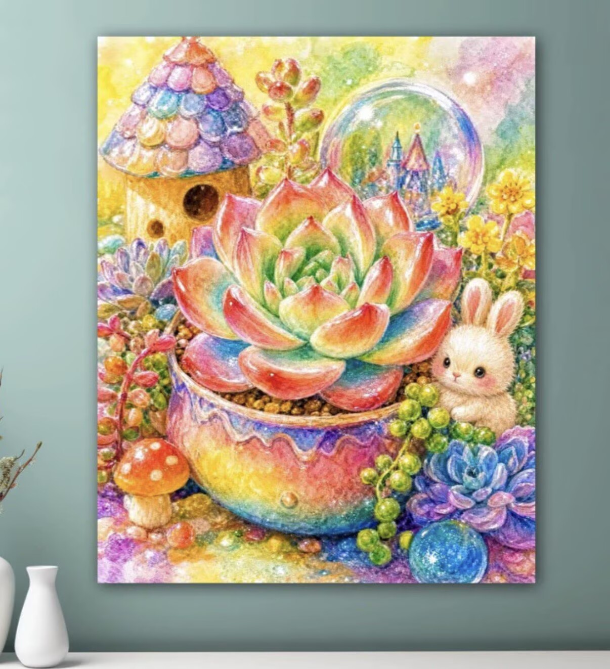 9CT 11ct Succulent Printed Kit - Succulent Set 评论和价格
