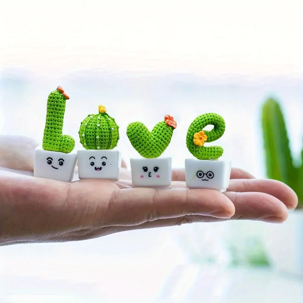 1 Set of 4 Resin Succulent Cac - Succulent Set 评论和价格