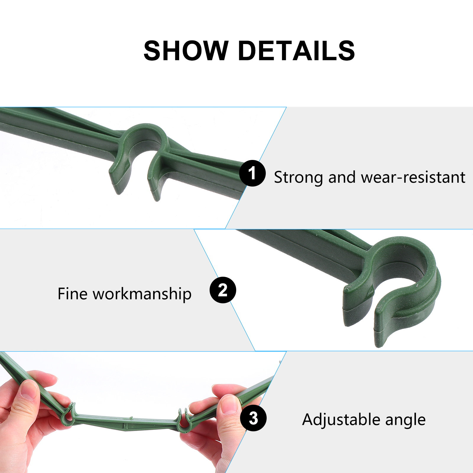 25Pcs Garden Support Stakes He - Plant Support Stake 评论和价格
