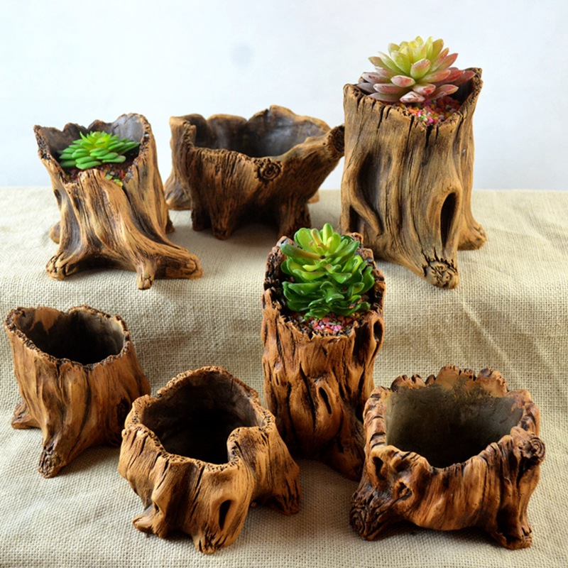 Imitation Wooden Stakes Tree R - Succulent Set 评论和价格