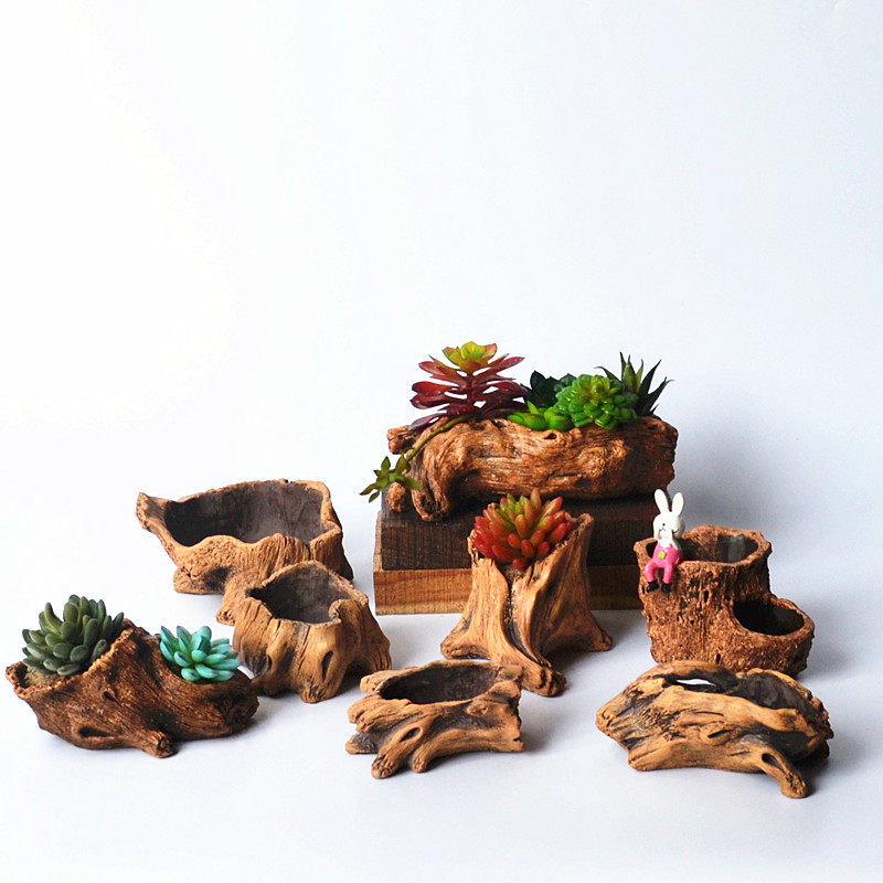Imitation Wooden Stakes Tree R - Succulent Set 评论和价格