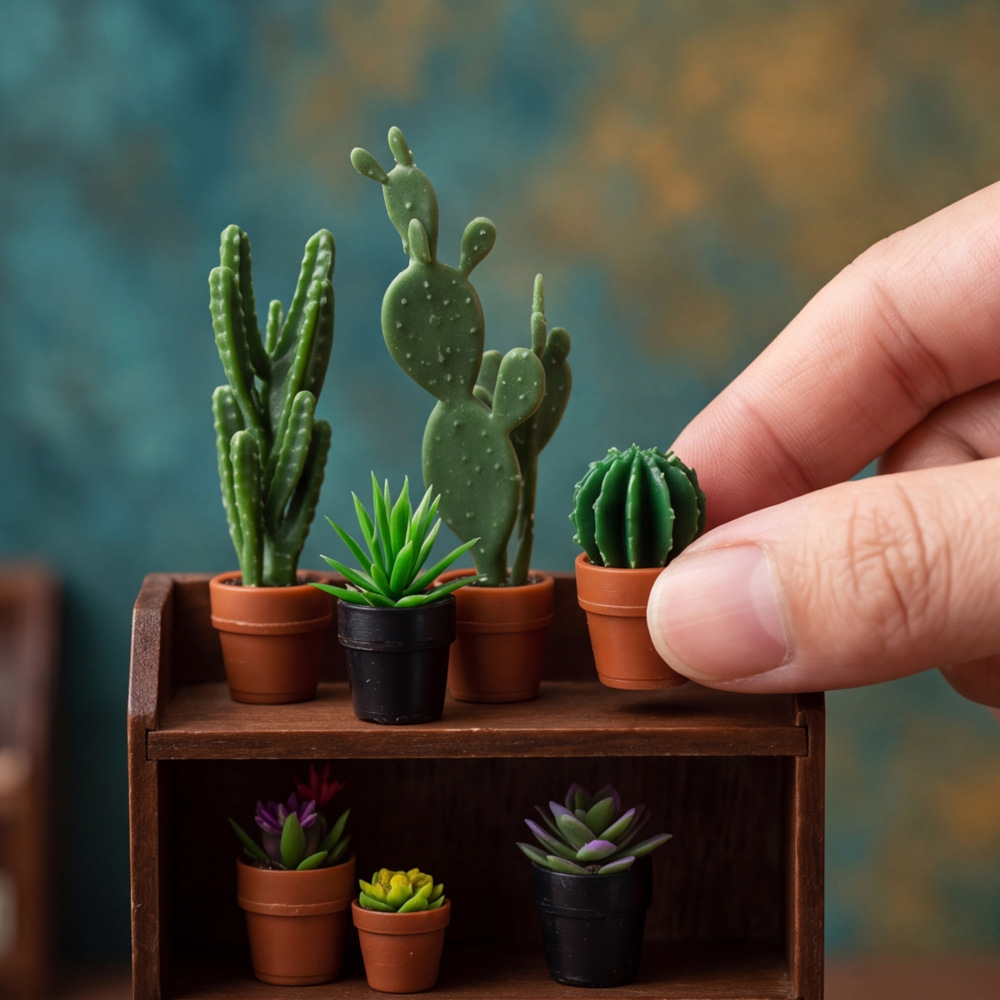 8Pcs Miniature Plastic Potted  - Succulent Set 评论和价格
